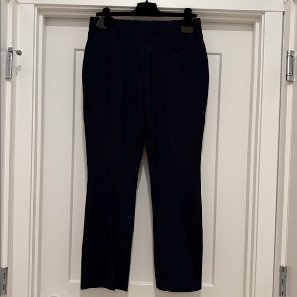 NWT [Alexander McQueen] Kickback Wool Straight Trousers Navy Women’s EU 42/US 28 - Picture 10 of 16